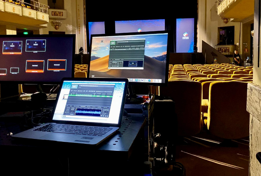 Regia e produzione evento — team tecnico Crazybit on-site